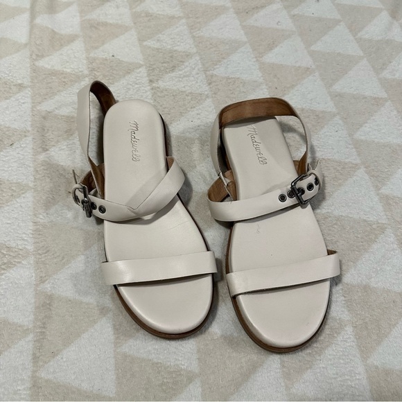 Madewell Louisa slingback sandal pale oyster - Picture 4 of 8